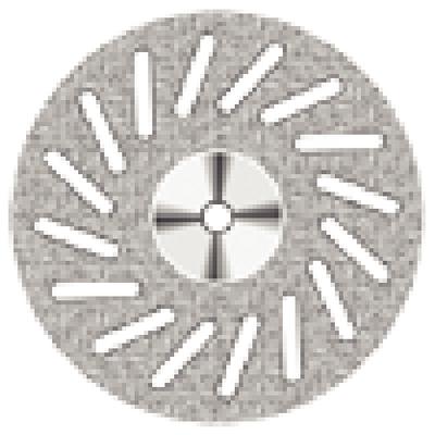 NTI® Superflex Diamond Discs – HP, Double Sided, Medium, Red, #605, 22.00 mm Diameter, 0.15 mm Thickness, 1/Pkg