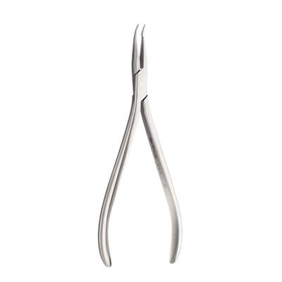 Hu-Friedy Lingual Weingart Pliers, Serrated, Non-Cutting, Curved Tip, 0.030" Wire Size, Each, 678-702