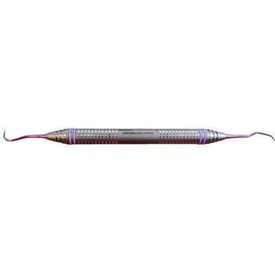 ImplaMate® Implant Scaler N137 Anterior Scalette®, Double End, Titanium, DuraLite ColorRings, CEISN137M