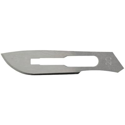Miltex Stainless Steel Sterile Surgical Blades, #20, 100/Box, 4-320