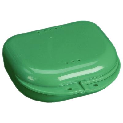 Chroma Retainer Box with Label, Grass Green, 3-1/8" x 3" x 1", Hinged Lid, 12/Pkg, CR20004X