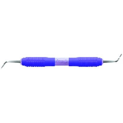 Big Easy® Ultralite™ Sickle Scaler, #NV2 Posterior, Double End, Purple Silicone Handle, Each, 05691