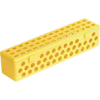 Zirc Steri-Container, Standard, Neon Yellow, 8-1/8" x 1-7/8" x 1-7/8", 50Z900O