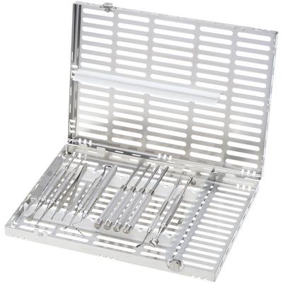 Hu-Friedy Crestal Sinus Lift Kit, 13-Piece Stainless Steel Instrument Set with IMS Signature Series Cassette