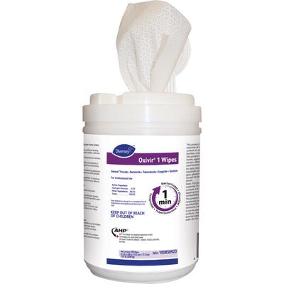 Diversey™ Oxivir® 1 Surface Disinfectant Wipes, 6" x 7", 160/Canister, 100850923