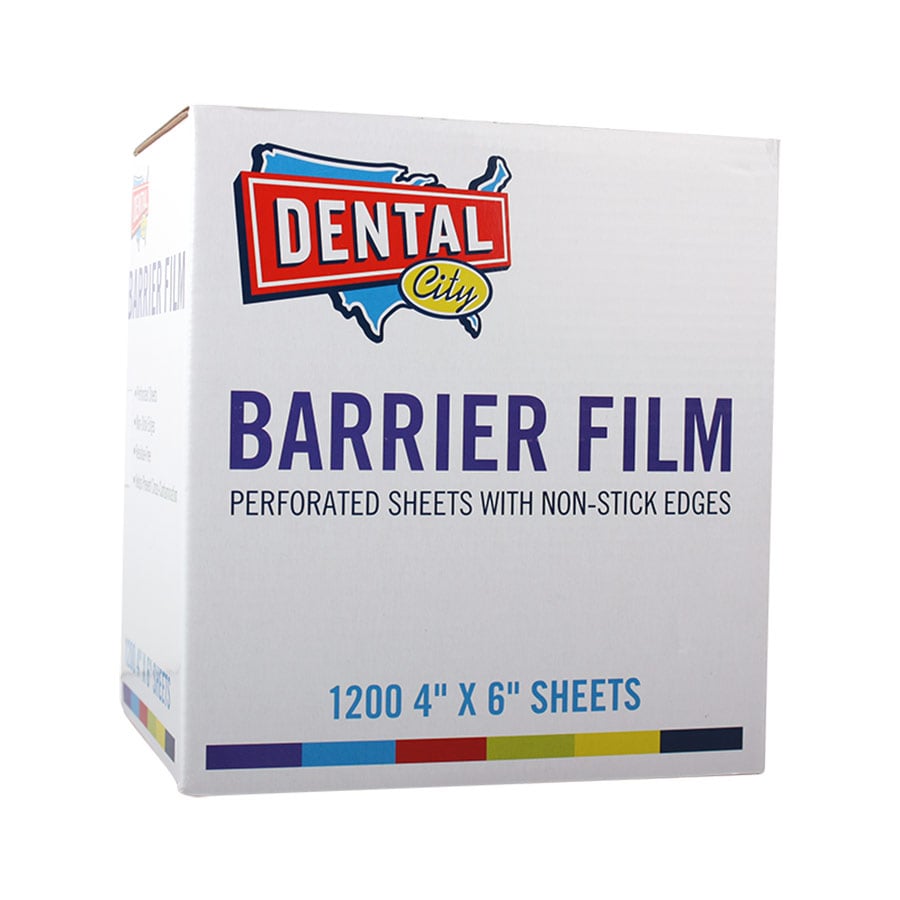 Dental City Barrier Film 4x6 Perforated Sheets, Clear, 1200/Box