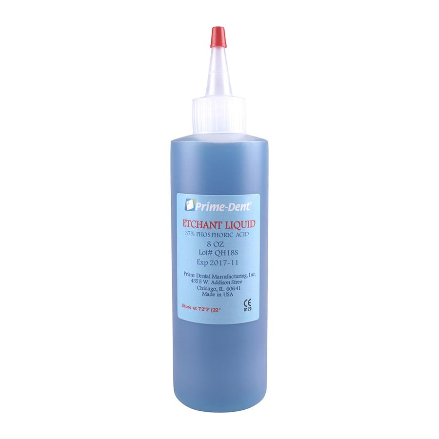 Prime Dental Etch Liquid, Blue, 8 oz Bottle, 008-040
