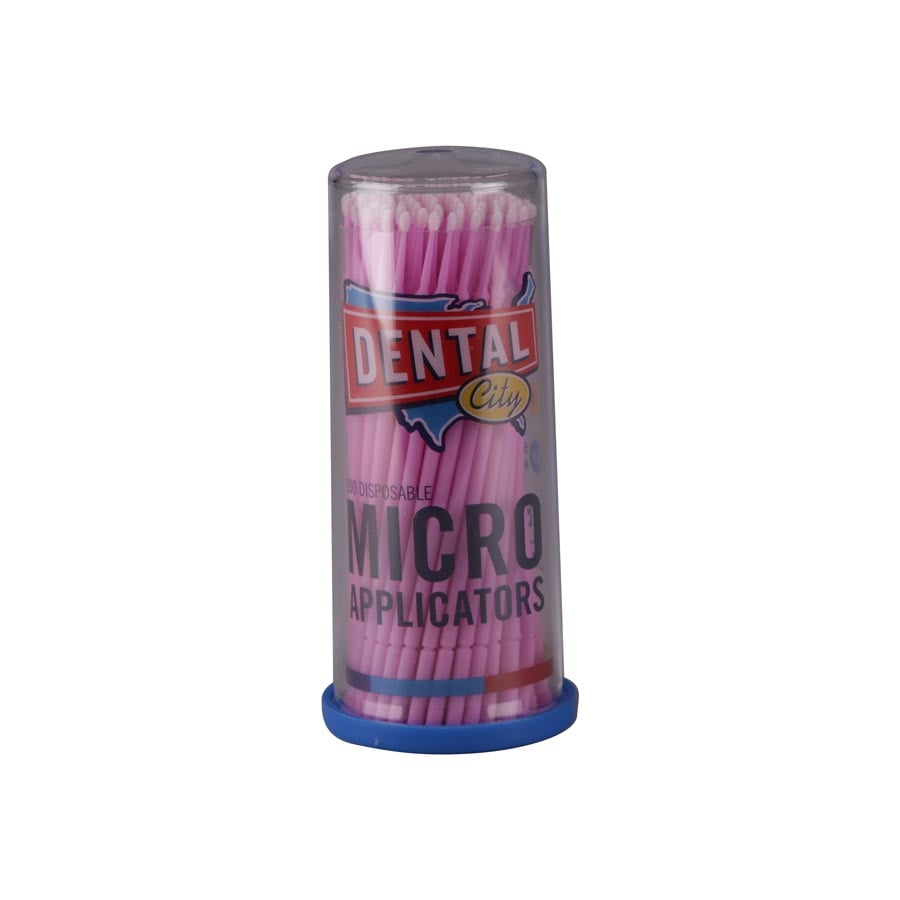 Dental City Disposable Micro Applicators, Fine Mauve, 100/Tube