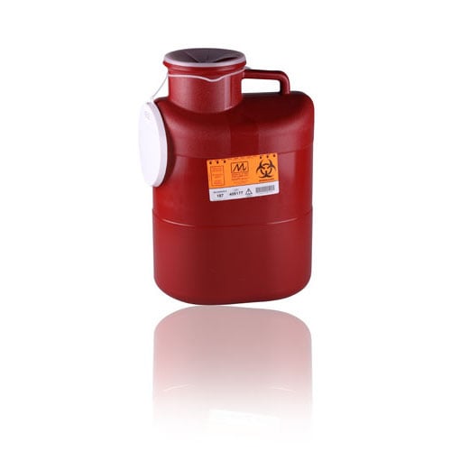 Medegen Sharps-Tainer Locking Sharps Container, Wide Opening, X-Large, 23 qt, 187
