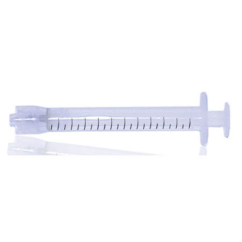 Plastcare USA Luer Lock Endo Syringe, 1.2cc, 100/Pk
