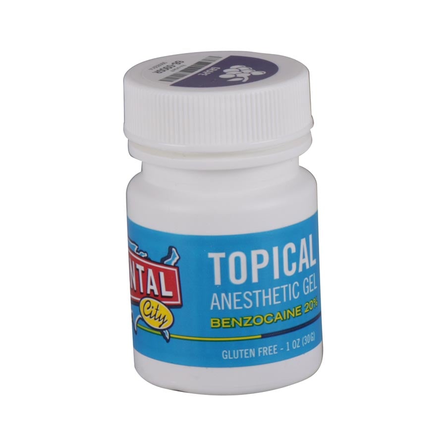 Dental City Topical Anesthetic Gel, 20% Benzocaine, Grape, 1 oz