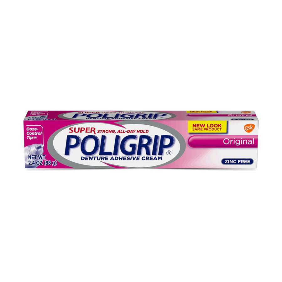 Super Poligrip Original Zinc Free Adhesive, 2.4 oz, 005455