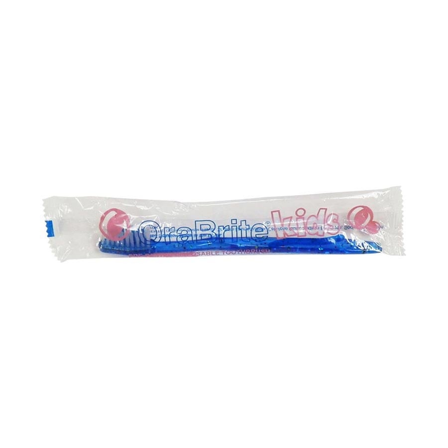 Oraline Child Pre-Pasted Disposable Toothbrush, Bubblegum, 30 Tuft X-Soft, Assorted Colors, 144/Case, ORA10930