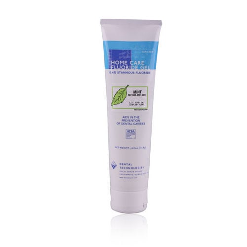 Alpha-Dent Take Home Care Fluoride Gel Treatment, Mint, 0.4% Stannous Fluoride, 4.3 oz Tubes, Box of 12, 004.0102.001