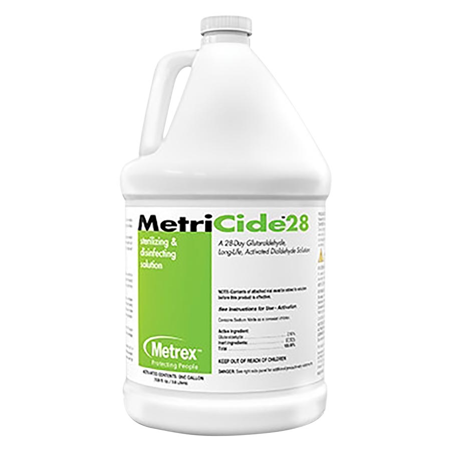Metricide 28 Sterilizing and Disinfecting Solution, 2.5% Glutaraldehyde, 1 Gallon, Kerr TotalCare, 10-2800