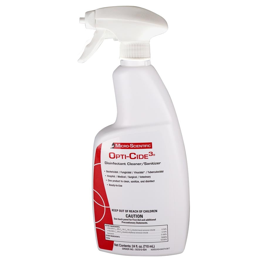 Opti-Cide3 Surface Disinfectant Spray, 24 oz Bottle, DOCS12-024