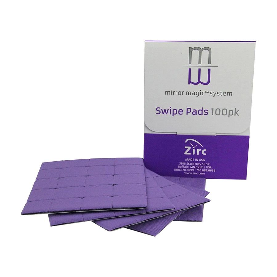 Mirror Magic Anti-Fog Mirror Wipe Swipe Pads, 100/Pack