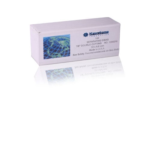 Keystone Joe Dandy Type Discs, 1/2" (12.7 mm) x .023" (0.6 mm), Flat Double Cutting, Box of 100, 1300180