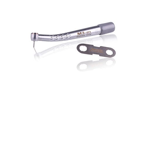 Microtech Dentex Mini Head High-Speed Handpiece, Non-Optic, Push Button, 3-Port Water, Fixed End M3-M