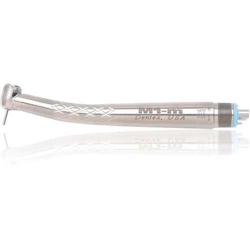 Microtech Dentex Single Port Mini Head High-Speed Handpiece, Push Button, Fixed Back, M1-M