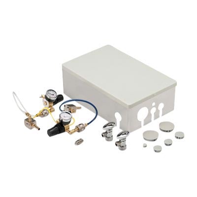 DCI International Gray Standard Utility Center with Regulators, Gauges, and Filters, Stainless Steel, 14" x 9" x 4-1/2", DCI 8321