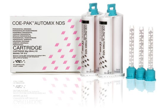 Coe-Pak Automix NDS Periodontal Dressing, 50 mL Cartridges, 2-Pack, 135003