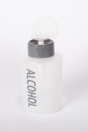 Dukal TechMed Alcohol Dispenser, Clear, 9 oz, Pump Top Bottle, Labeled, 4024