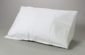 TIDI Disposable Pillowcases, 21" x 30", Tissue/Poly, White, 100/Case, 919365