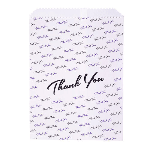 Paper Scatter Bags Thank You Tooth Design, 7.5" x 10", 100/Pack, S8632