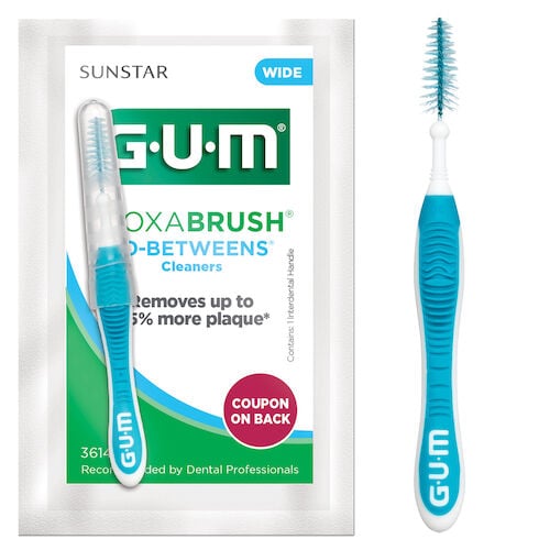 GUM Go-Betweens Proxabrush Cleaners, Wide, Tapered, Blue, 36/Box, 3614PQ