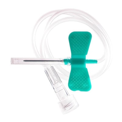Exel Butterfly Winged Infusion Set, 21G x 3/4", 12" Tubing, 50/Box, 26704