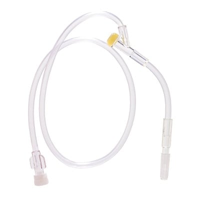 Exel 20" IV Extension Set with Injection Site, Sterile, Latex-Free, DEHP-Free, 100/Cs, 1720WY