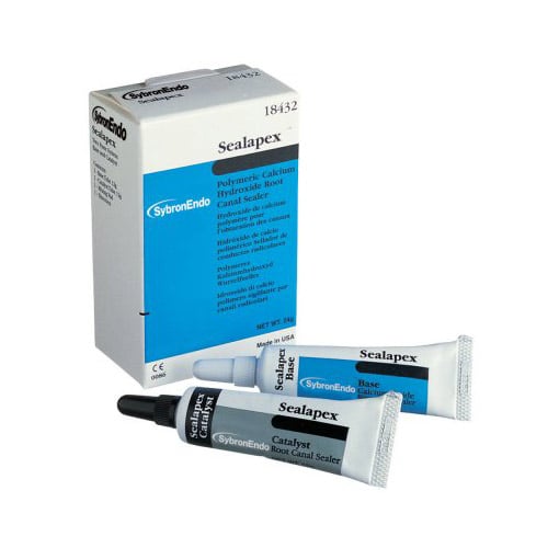 Sealapex Root Canal Sealer, Standard Package, Non-Eugenol Calcium Hydroxide, 12g Base + 12g Catalyst + Mixing Pad, 18432