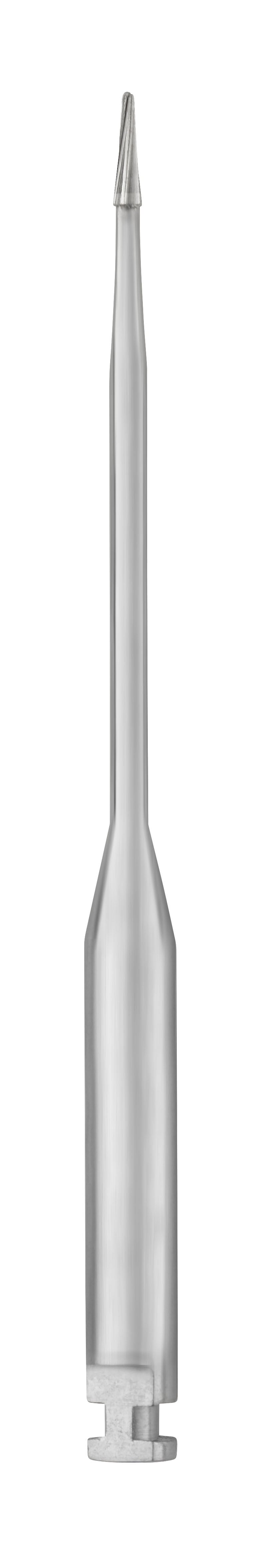 SS White EndoGuide Precision Micro Endodontic Carbide Bur, Right Angle, Round End, 6 Flute, 0.3mm Diameter, 2.5mm Length, 5/Pack, EG6