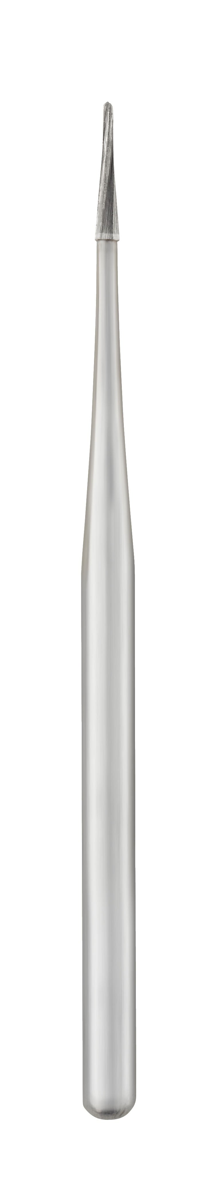 SS White EndoGuide Precision Micro Endodontic Carbide Bur, FG, Tapered Fissure Round End, 0.3mm Diameter, 3.5mm Length, EG4, 5/Pack
