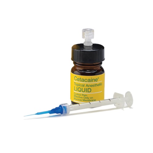 Cetacaine Topical Anesthetic Liquid Delivery Syringes, 100/Pk, 0214