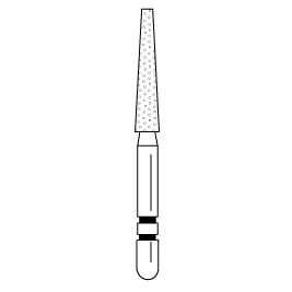 Two Striper Diamond Burs FG, Flat End Taper, 701.9C, Coarse, Green, 5/Pk, 2015341