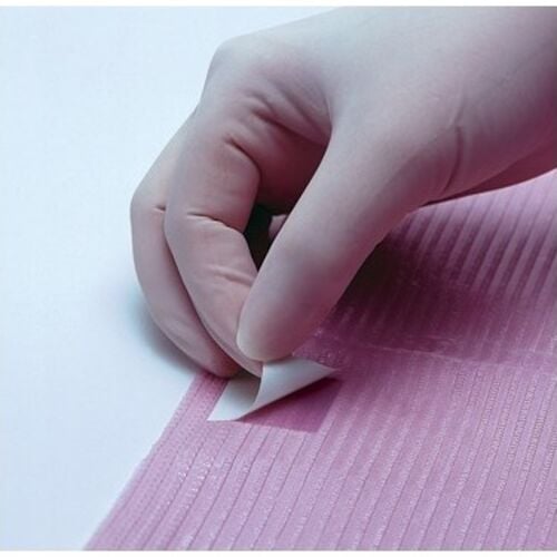 Sani-Tab Chain-Free Econoback Patient Towel, 2-Ply Tissue/1-Ply Poly, 13" x 19", Blue, 400/Box, WEXBLT