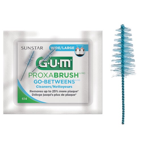 GUM Go-Betweens Proxabrush Refills, Wide Tapered, 18 x 2/Box, 614PQA
