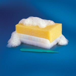 BD E-Z Scrub Preoperative Surgical Scrub Brush, 1% Povidone Iodine, Brown, Non-Sterile, 30/Pk, 10 Pk/Cs, 372053