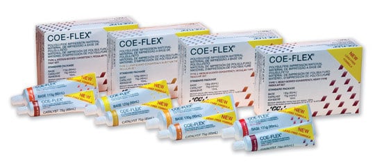 COE-FLEX Standard Package Heavy Body, Lead-Free Polysulfide Impression Material, 131004