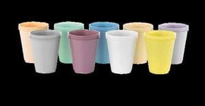 Medicom SafeBasics Disposable Plastic Cups, 5 oz, Aqua, Double-Coated, Rolled Lip, 1000/Case, 121