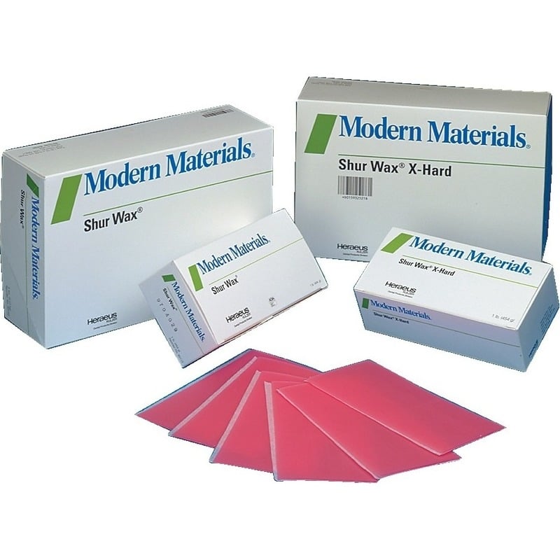 Modern Materials Shur Wax Base Plate, X-Hard, Pink, 5 lb, #50093252