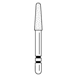 Two Striper Diamond Burs FG, Round End Taper, #785.7, Coarse, Green, 5/Pk, 2015469