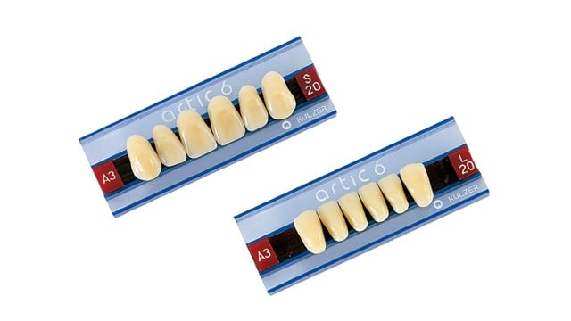 Artic 6 C2 / S 20 CE Artificial Teeth Set, Shade C2, Size 20, Pack of 6