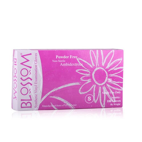 Blossom Synthetic Powder Free Exam Gloves, Medium, 100/Box, 9227
