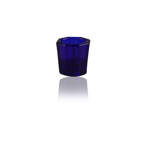 Keystone Industries Glass Dappen Dish, Blue, 1/Pkg