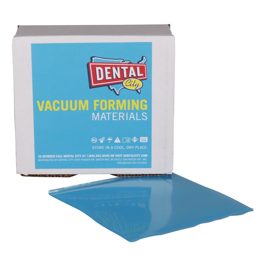 Dental City Soft EVA 0.60 Vacuum Forming Materials, 25/Pack