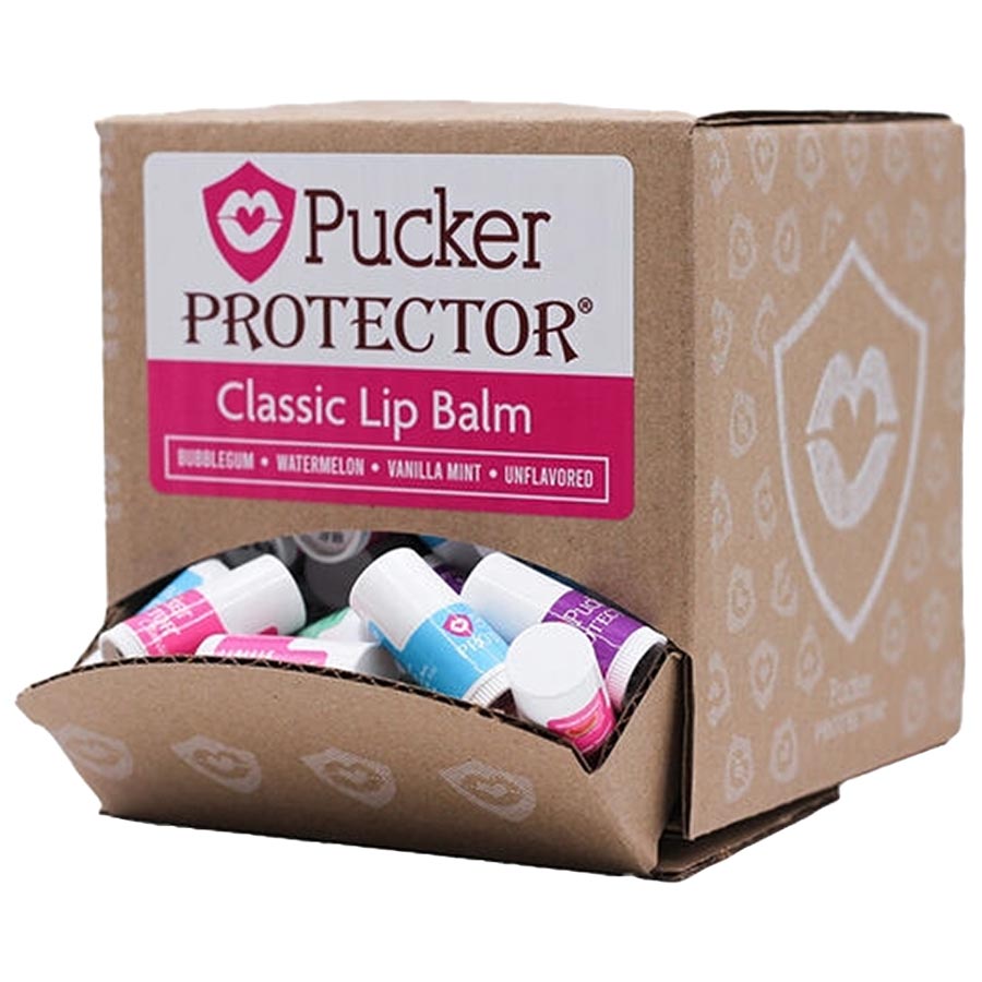 Raining Rose Pucker Protector Lip Balm, Natural Assorted Flavors, 120/Pack