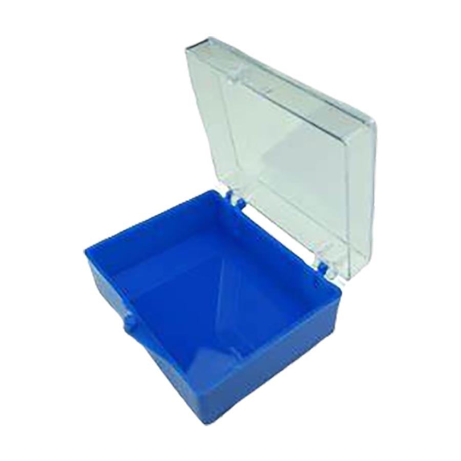 Plasdent Clear Top 2" C&B Box with Foam Insert, Blue/White, 500/Box, 202CBXF